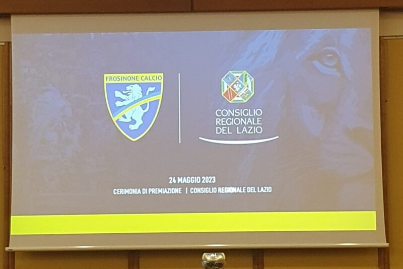 La Regione Lazio premia il Frosinone Calcio, Marco Bertucci: “Celebrata una vera eccellenza del nostro territorio”