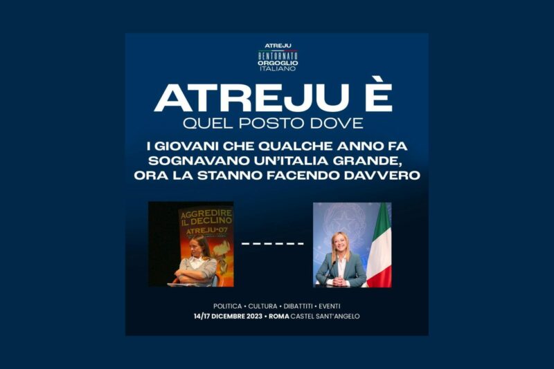 Bertucci: “Atreju è l’essenza della Politica di Fratelli d’Italia”