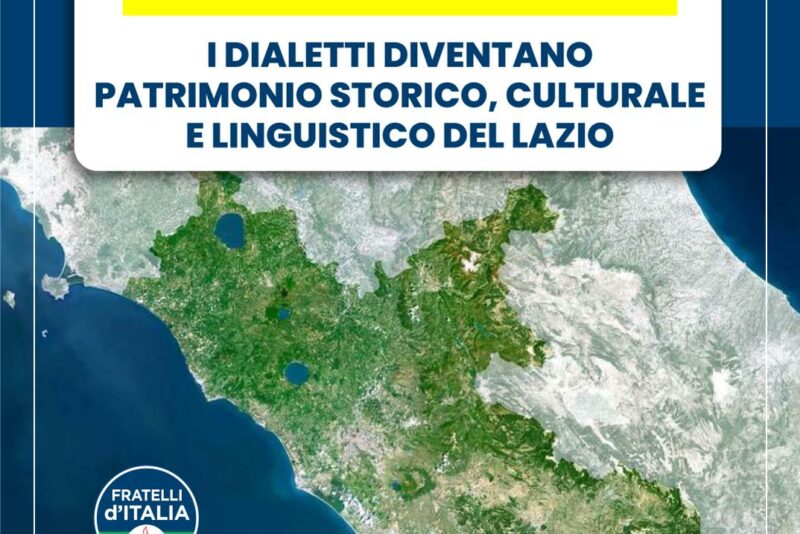 Regione Lazio. Legge Salvaguardia e Valorizzazione dei Dialetti, Bertucci: “Ogni atto di questa amministrazione richiama le radici culturali dei territori”