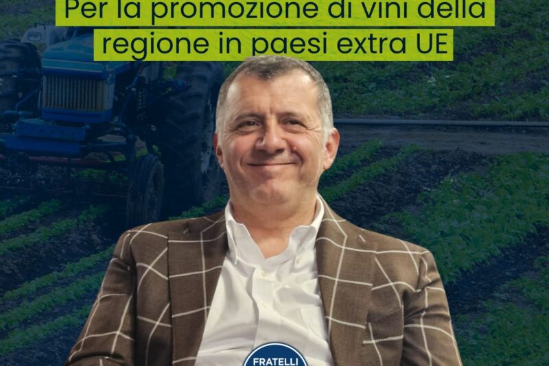 Regione Lazio, Bertucci: “I nostri vini nei mercati extra UE: pubblicato bando da 1,5 milioni di euro”